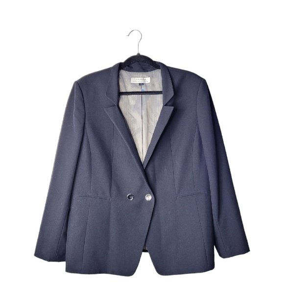 Tahari Arthur S. Levine Plus Size Black Blazer - Picture 1 of 6